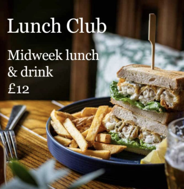Lunch Club – Midweek lunch and drink for £12